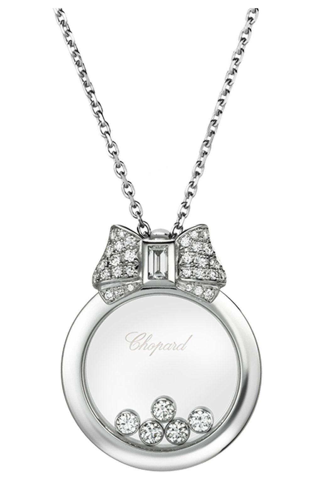 Женские кулон CHOPARD белого золота цвета по цене 663600 руб., арт. 795020-1201 | Фото 2 Женские кулон CHOPARD белого золота цвета, арт. 795020-1201 | Фото 2
