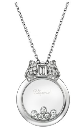 Женские кулон CHOPARD белого золота цвета по цене 663600 руб., арт. 795020-1201 | Фото 2 Женские кулон CHOPARD белого золота цвета, арт. 795020-1201 | Фото 2