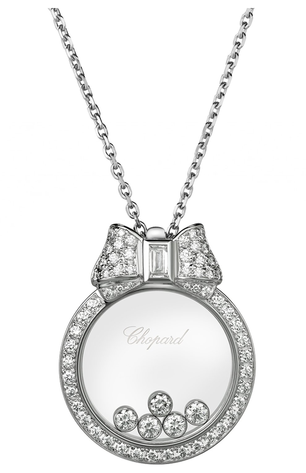 Женские кулон CHOPARD белого золота цвета по цене 880850 руб., арт. 795020-1301 | Фото 2 Женские кулон CHOPARD белого золота цвета, арт. 795020-1301 | Фото 2