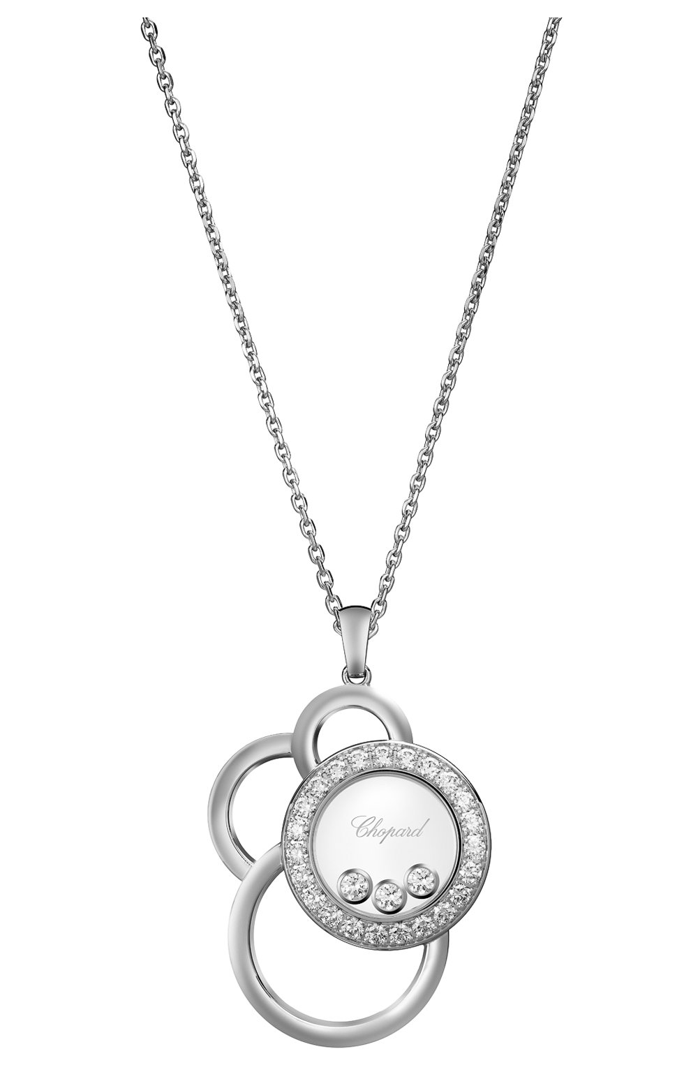 Женские кулон CHOPARD белого золота цвета по цене 853200 руб., арт. 799769-1002 | Фото 2 Женские кулон CHOPARD белого золота цвета, арт. 799769-1002 | Фото 2