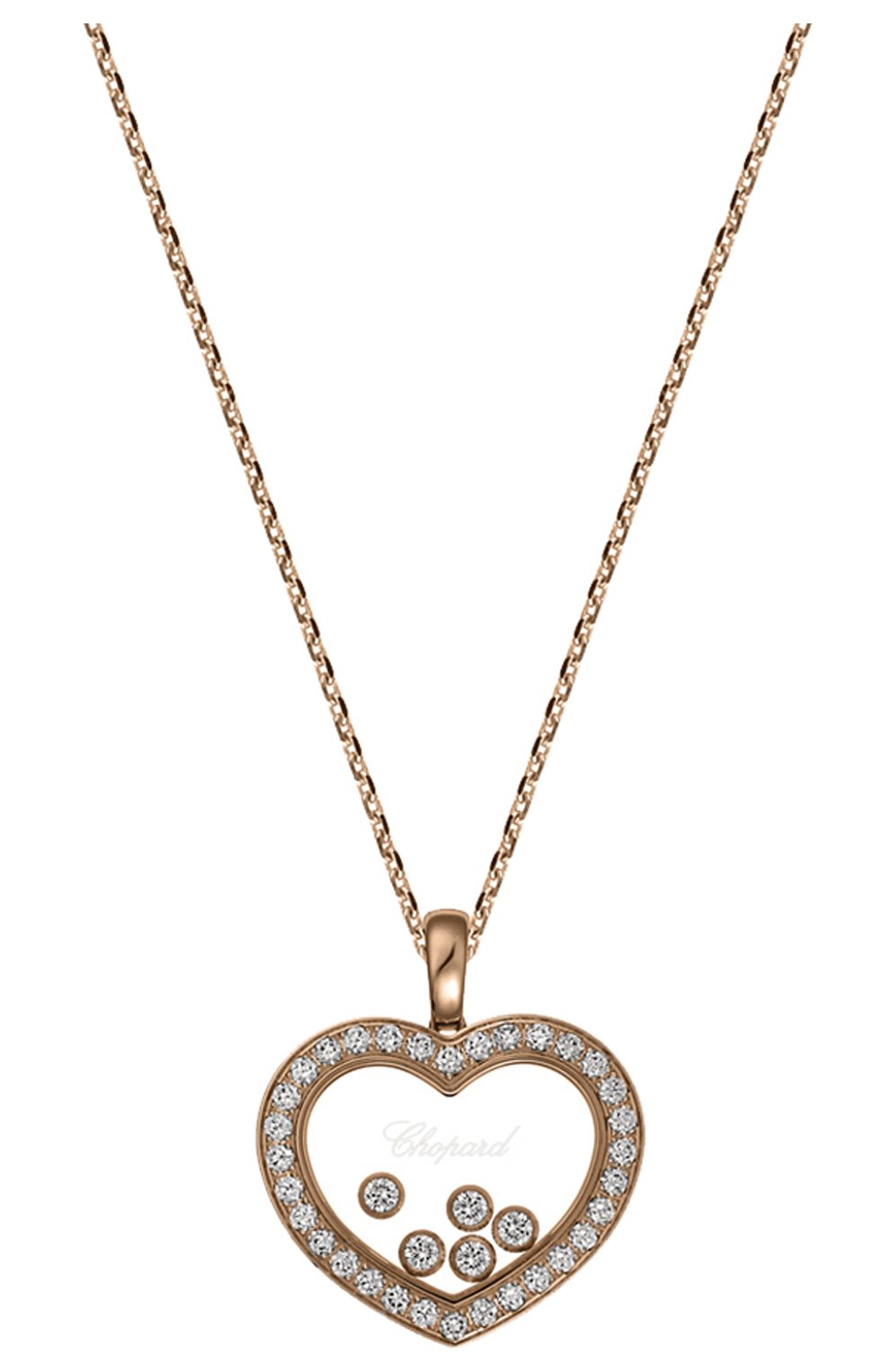 Женские кулон CHOPARD розового золота цвета, арт. 79A038-5201 | Фото 1