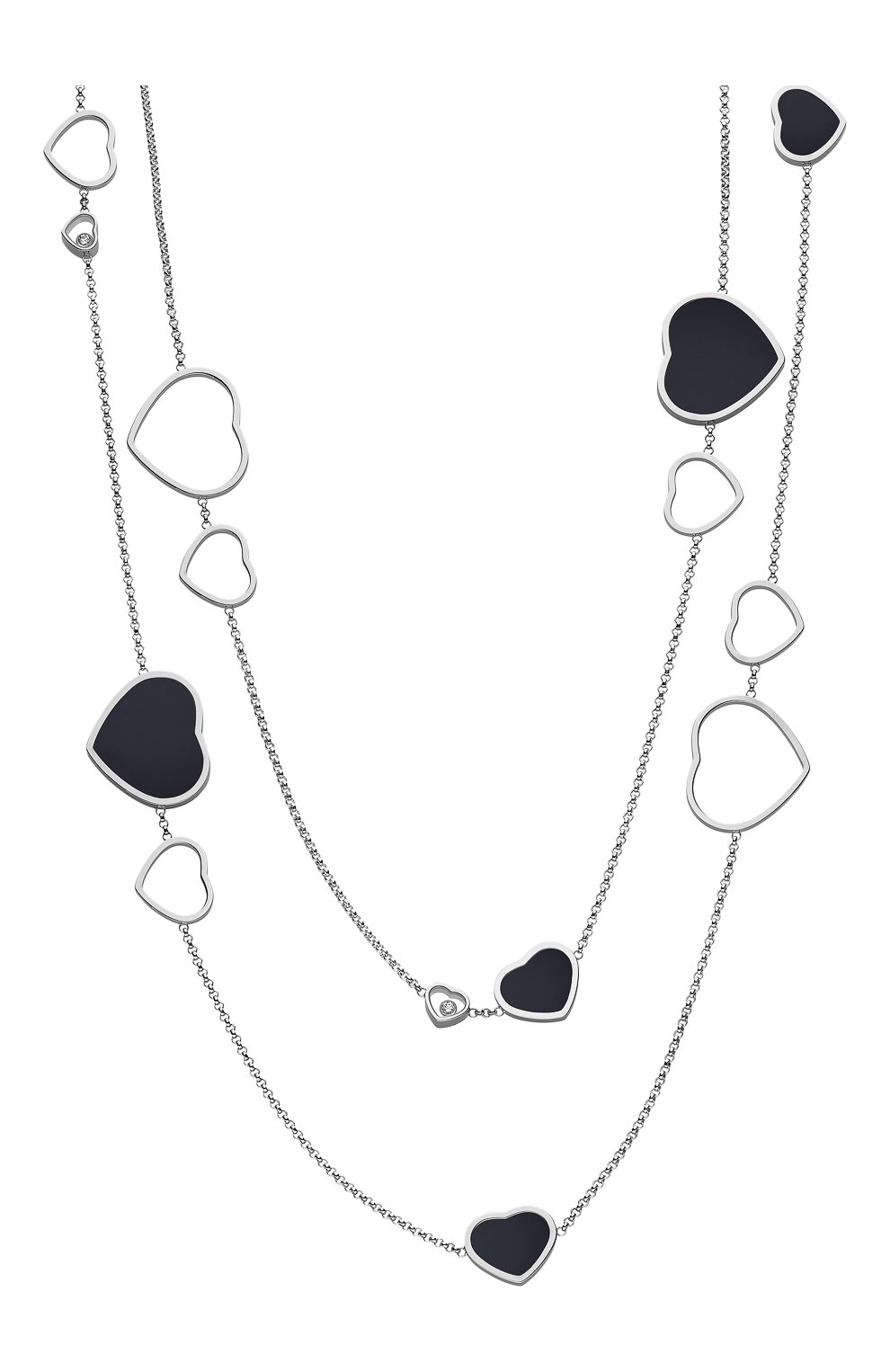 Женские колье CHOPARD белого золота цвета по цене 730750 руб., арт. 817482-1201 | Фото 2 Женские колье CHOPARD белого золота цвета, арт. 817482-1201 | Фото 2