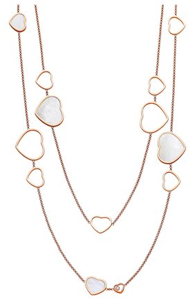 Женские колье CHOPARD розового золота цвета по цене 730750 руб., арт. 817482-5301 | Фото 2 Женские колье CHOPARD розового золота цвета, арт. 817482-5301 | Фото 2