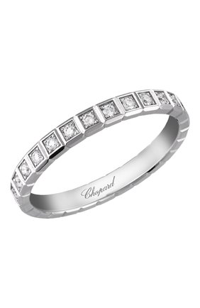 Женские кольцо CHOPARD бесцветного цвета, арт. 827702-1099 | Фото 1 (Материал сплава: Белое золото; Драгоценные камни: Бриллианты)