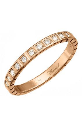 Женские кольцо CHOPARD бесцветного цвета, арт. 827702-5099 | Фото 1 (Материал сплава: Розовое золото; Драгоценные камни: Бриллианты)