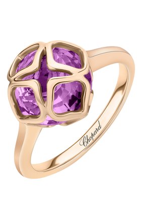 Женские кольцо CHOPARD бесцветного цвета, арт. 829225-5010 | Фото 1 (Материал сплава: Розовое золото; Драгоценные камни: Другие)