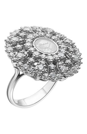 Женские кольцо CHOPARD бесцветного цвета, арт. 82A036-1110 | Фото 1 (Материал сплава: Белое золото; Драгоценные камни: Бриллианты)