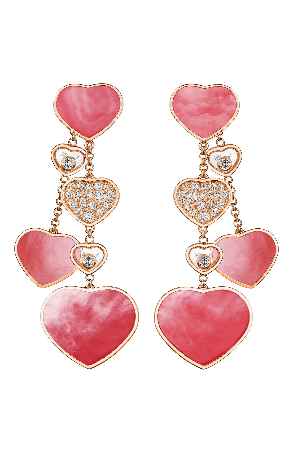 Женские серьги CHOPARD розового золота цвета, арт. 83A482-5906 | Фото 1