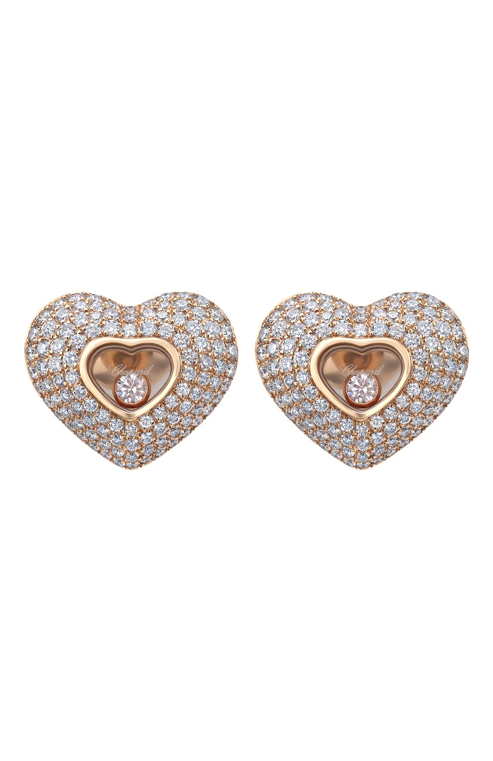 Женские серьги CHOPARD розового золота цвета, арт. 837417-5002 | Фото 1
