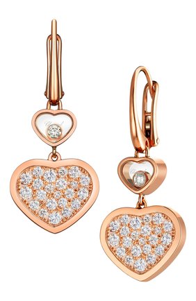 Женские серьги CHOPARD розового золота цвета по цене 722850 руб., арт. 837482-5009 | Фото 1 Женские серьги CHOPARD розового золота цвета, арт. 837482-5009 | Фото 1