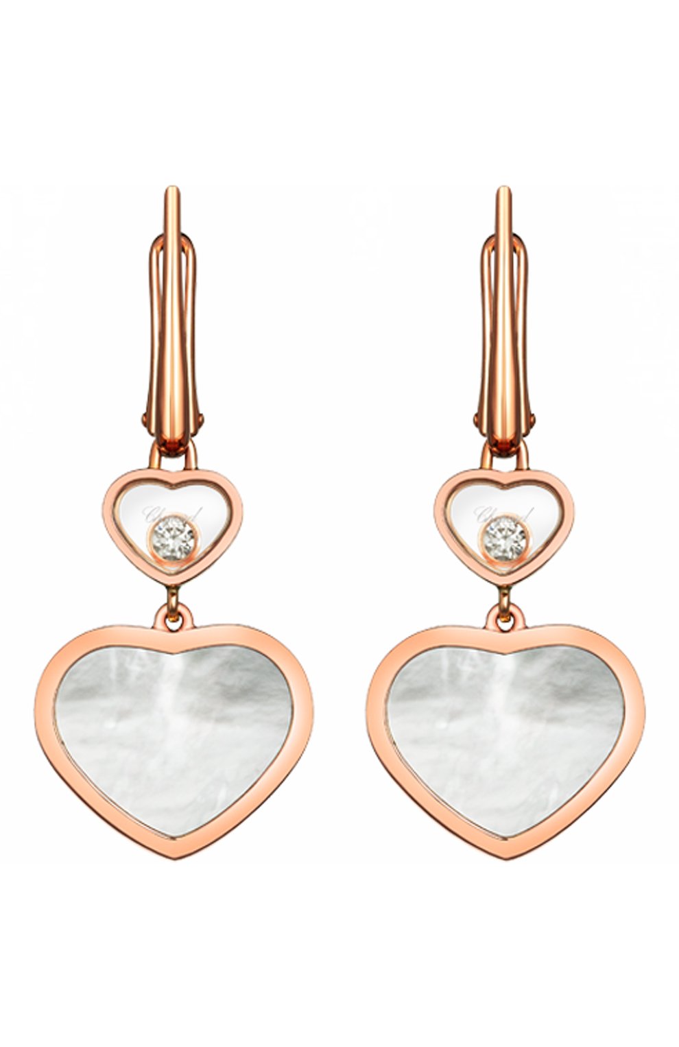 Женские серьги CHOPARD бесцветного цвета, арт. 837482-5310 | Фото 1