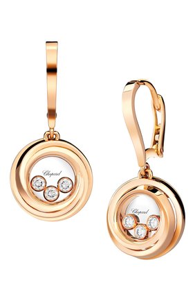 Женские серьги CHOPARD розового золота цвета по цене 434500 руб., арт. 839216-5001 | Фото 1 Женские серьги CHOPARD розового золота цвета, арт. 839216-5001 | Фото 1