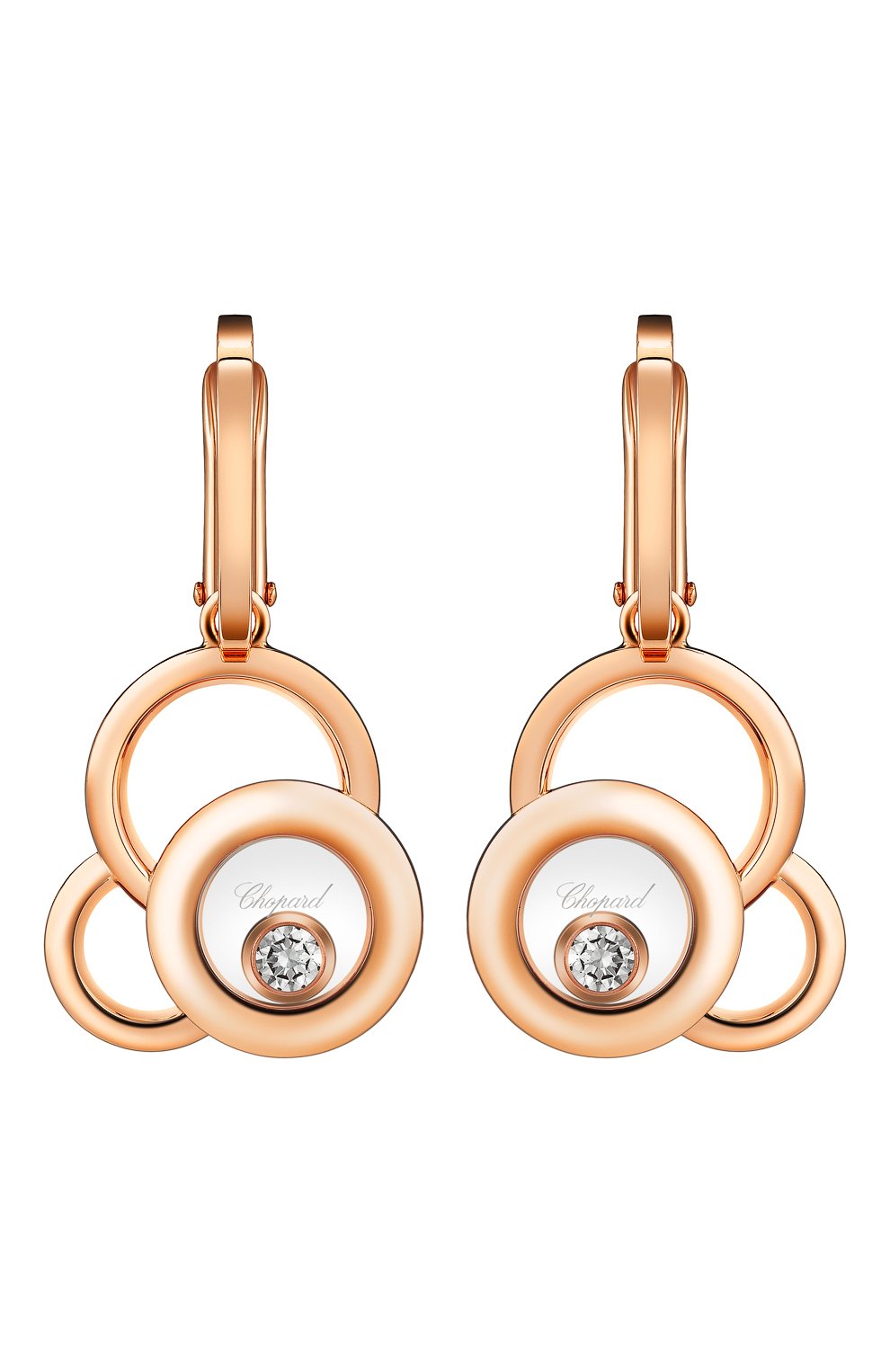 Женские серьги CHOPARD розового золота цвета, арт. 839769-5001 | Фото 1