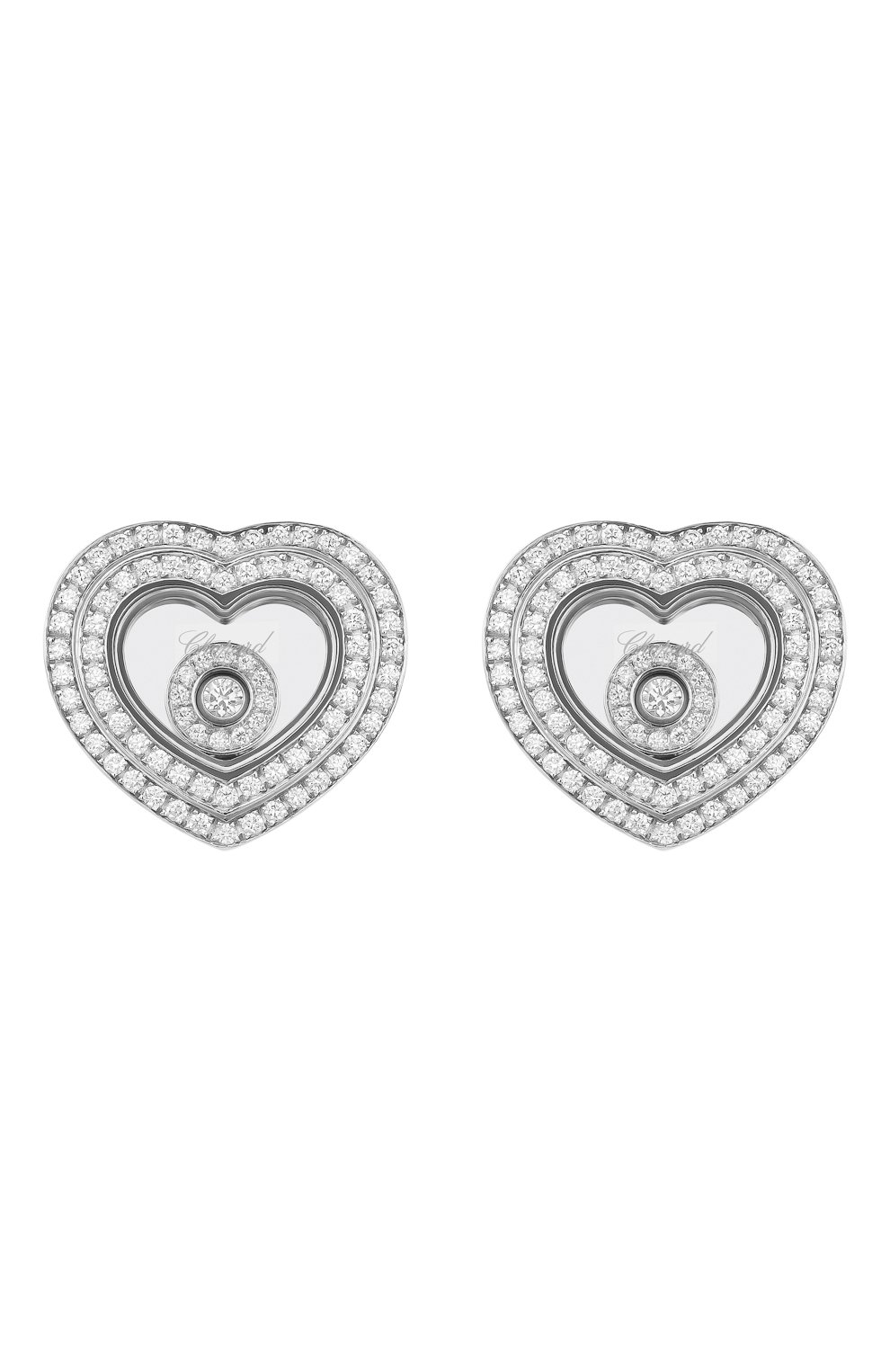Женские серьги CHOPARD белого золота цвета, арт. 847209-1001 | Фото 1