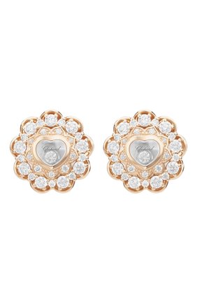 Женские серьги CHOPARD розового золота цвета по цене 1540500 руб., арт. 849722-5001 | Фото 1 Женские серьги CHOPARD розового золота цвета, арт. 849722-5001 | Фото 1