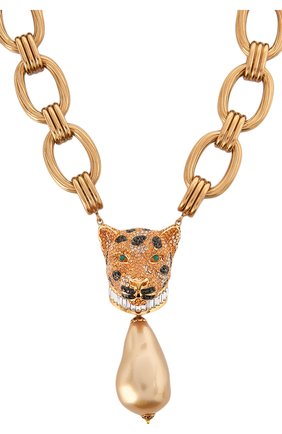 Женское колье DOLCE & GABBANA золотого цвета по цене 331500 руб., арт. WNM4A3/W1111 | Фото 2 Женское колье DOLCE & GABBANA золотого цвета, арт. WNM4A3/W1111 | Фото 2