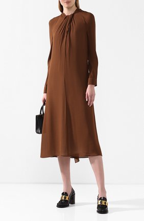 Женская кожаные туфли PRADA черного цвета по цене 69500 руб., арт. 1D192M-P39-F0002-85 | Фото 2 Женская кожаные туфли PRADA черного цвета, арт. 1D192M-P39-F0002-85 | Фото 2