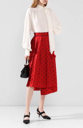Женская текстильные туфли FENDI черного цвета по цене 93000 руб., арт. 8J6969 A8UF | Фото 2 Женская текстильные туфли FENDI черного цвета, арт. 8J6969 A8UF | Фото 2