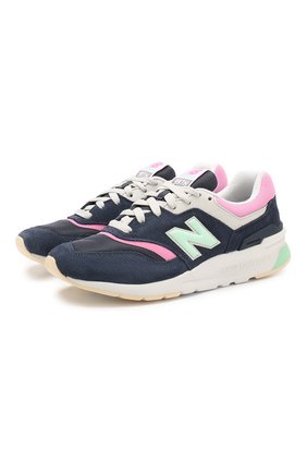 Женские комбинированные кроссовки 997h NEW BALANCE темно-синего цвета по цене 11770 руб., арт. CW997HAO/B | Фото 1 Женские комбинированные кроссовки 997h NEW BALANCE темно-синего цвета, арт. CW997HAO/B | Фото 1