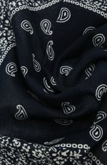 Женский хлопковый платок POLO RALPH LAUREN темно-синего цвета, арт. 455810231 | Фото 2 (Материал: Текстиль, Хлопок)