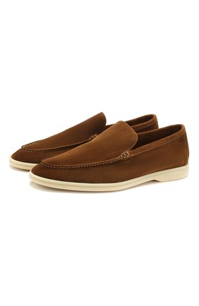 Мужские замшевые лоферы summer walk LORO PIANA светло-коричневого цвета по цене 63900 руб., арт. FAE8124 | Фото 1 Мужские замшевые лоферы summer walk LORO PIANA светло-коричневого цвета, арт. FAE8124 | Фото 1