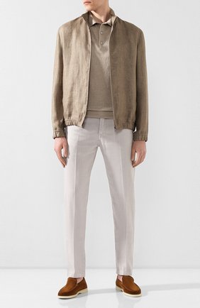Мужские замшевые лоферы summer walk LORO PIANA светло-коричневого цвета по цене 63900 руб., арт. FAE8124 | Фото 2 Мужские замшевые лоферы summer walk LORO PIANA светло-коричневого цвета, арт. FAE8124 | Фото 2