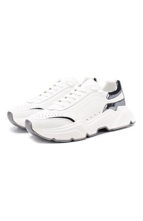 Мужские кожаные кроссовки daymaster DOLCE & GABBANA белого цвета по цене 41600 руб., арт. CS1791/AX588 | Фото 1 Мужские кожаные кроссовки daymaster DOLCE & GABBANA белого цвета, арт. CS1791/AX588 | Фото 1