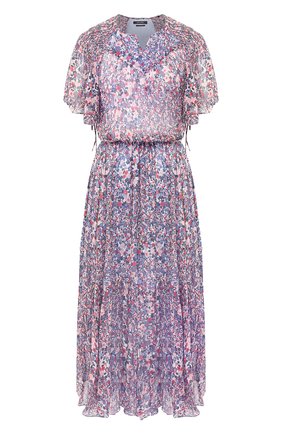 Женское шелковое платье ISABEL MARANT голубого цвета по цене 75250 руб., арт. R01729-20E016I/0DELIA | Фото 1 Женское шелковое платье ISABEL MARANT голубого цвета, арт. R01729-20E016I/0DELIA | Фото 1