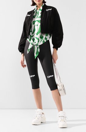 Женская рубашка из смеси вискозы и шелка OFF-WHITE белого цвета по цене 41950 руб., арт. 0WGA069R20H150900140 | Фото 2 Женская рубашка из смеси вискозы и шелка OFF-WHITE белого цвета, арт. 0WGA069R20H150900140 | Фото 2