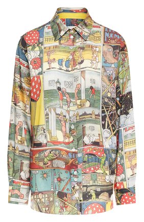 Женская рубашка LANVIN разноцветного цвета по цене 62950 руб., арт. RW-T0670I-4561-E20 | Фото 1 Женская рубашка LANVIN разноцветного цвета, арт. RW-T0670I-4561-E20 | Фото 1