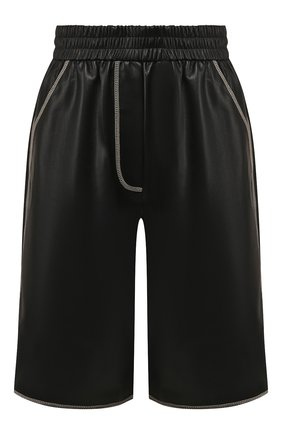 Женские шорты NANUSHKA черного цвета по цене 29950 руб., арт. Y0LIE_BLACK_VEGAN LEATHER | Фото 1 Женские шорты NANUSHKA черного цвета, арт. Y0LIE_BLACK_VEGAN LEATHER | Фото 1