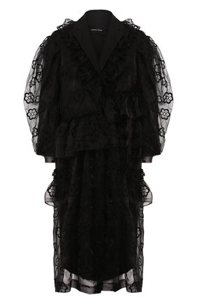 Женское пальто SIMONE ROCHA черного цвета по цене 278000 руб., арт. 3288P/0350 | Фото 1 Женское пальто SIMONE ROCHA черного цвета, арт. 3288P/0350 | Фото 1