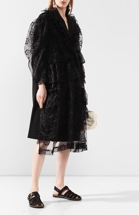 Женское пальто SIMONE ROCHA черного цвета по цене 278000 руб., арт. 3288P/0350 | Фото 2 Женское пальто SIMONE ROCHA черного цвета, арт. 3288P/0350 | Фото 2