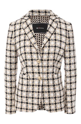 Женский двубортный жакет KITON коричневого цвета по цене 271000 руб., арт. D49519K09S43 | Фото 1 Женский двубортный жакет KITON коричневого цвета, арт. D49519K09S43 | Фото 1