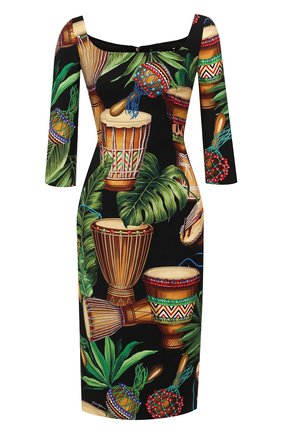 Женское шелковое платье DOLCE & GABBANA разноцветного цвета по цене 136500 руб., арт. F6F5PT/FSAZ7 | Фото 1 Женское шелковое платье DOLCE & GABBANA разноцветного цвета, арт. F6F5PT/FSAZ7 | Фото 1