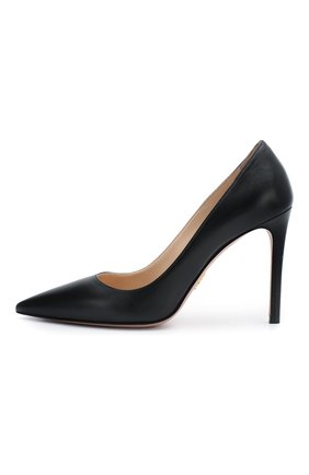Женская кожаные туфли PRADA черного цвета по цене 48500 руб., арт. 1I834I-11-F0002-100 | Фото 2 Женская кожаные туфли PRADA черного цвета, арт. 1I834I-11-F0002-100 | Фото 2