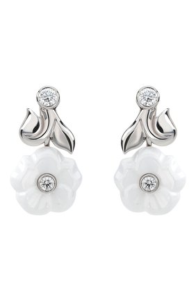 Женские серьги CHANEL белого золота цвета по цене 335800 руб., арт. J10012 | Фото 1 Женские серьги CHANEL белого золота цвета, арт. J10012 | Фото 1