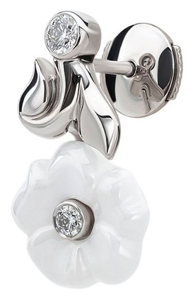 Женские серьги CHANEL белого золота цвета по цене 335800 руб., арт. J10012 | Фото 2 Женские серьги CHANEL белого золота цвета, арт. J10012 | Фото 2