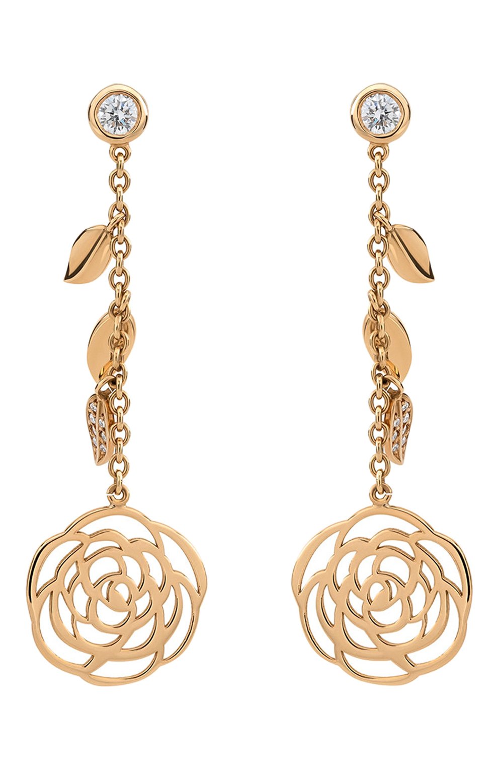 Женские серьги CHANEL желтого золота цвета, арт. J3406 | Фото 1