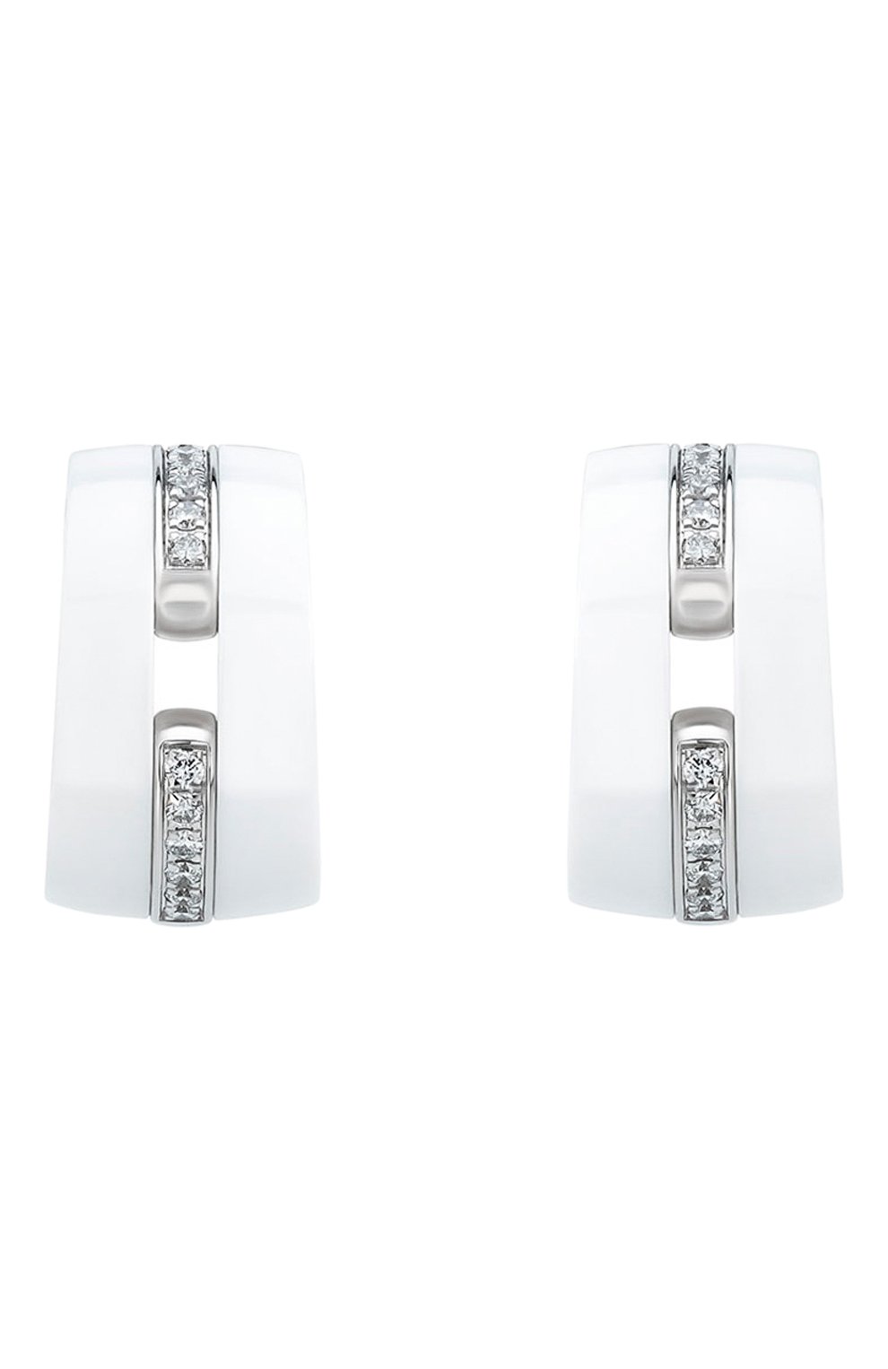 Женские серьги CHANEL белого золота цвета, арт. J4303 | Фото 1