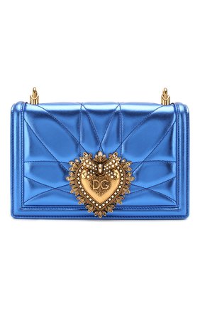 Женская сумка devotion small DOLCE & GABBANA синего цвета по цене 124000 руб., арт. BB6652/AK772 | Фото 1 Женская сумка devotion small DOLCE & GABBANA синего цвета, арт. BB6652/AK772 | Фото 1