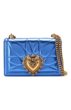 Женская сумка devotion small DOLCE & GABBANA синего цвета по цене 124000 руб., арт. BB6652/AK772 | Фото 6 Женская сумка devotion small DOLCE & GABBANA синего цвета, арт. BB6652/AK772 | Фото 6