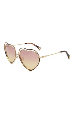 Женские солнцезащитные очки CHLOÉ розового цвета, арт. 131S-239 | Фото 1 (Тип очков: С/з; Очки форма: Креативные)