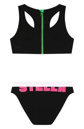 Детского раздельный купальник STELLA MCCARTNEY черного цвета по цене 4210 руб., арт. 589070/S0K19 | Фото 2 Детского раздельный купальник STELLA MCCARTNEY черного цвета, арт. 589070/S0K19 | Фото 2