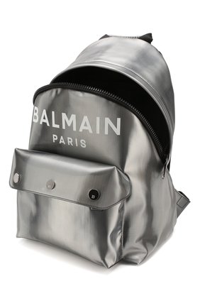 Мужской кожаный рюкзак b-back BALMAIN серебряного цвета по цене 136000 руб., арт. TM0S115/LLED | Фото 4 Мужской кожаный рюкзак b-back BALMAIN серебряного цвета, арт. TM0S115/LLED | Фото 4