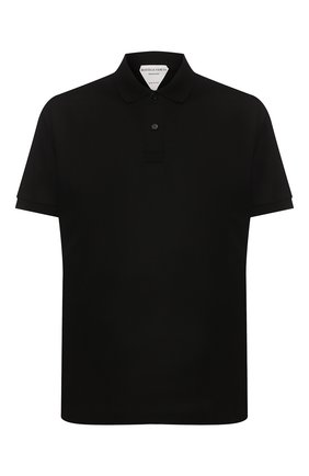 Мужское хлопковое поло BOTTEGA VENETA черного цвета по цене 27800 руб., арт. 621118/VK090 | Фото 1 Мужское хлопковое поло BOTTEGA VENETA черного цвета, арт. 621118/VK090 | Фото 1