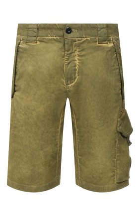 Мужские хлопковые шорты C.P. COMPANY хаки цвета по цене 19700 руб., арт. 08CMBE241A-005694S | Фото 1 Мужские хлопковые шорты C.P. COMPANY хаки цвета, арт. 08CMBE241A-005694S | Фото 1