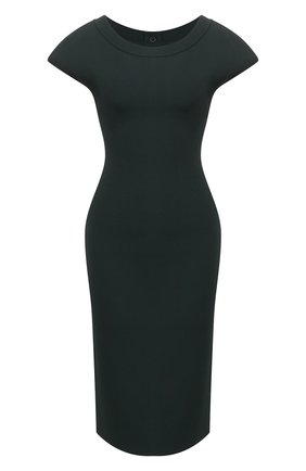 Женское платье из вискозы ALAIA темно-зеленого цвета по цене 146000 руб., арт. AE9RN64RM546 | Фото 1 Женское платье из вискозы ALAIA темно-зеленого цвета, арт. AE9RN64RM546 | Фото 1