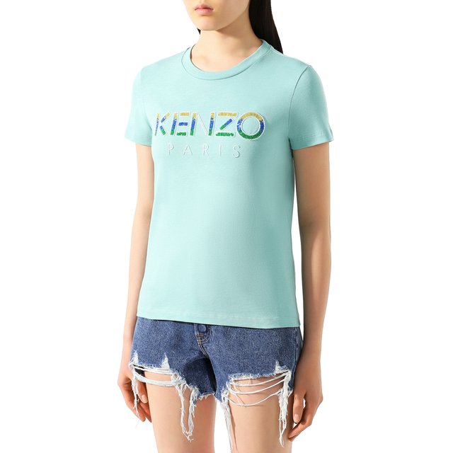 Хлопковая футболка Kenzo 11034910