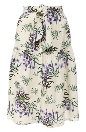 Женская юбка из смеси хлопка и льна KENZO белого цвета по цене 32350 руб., арт. FA52JU13458J | Фото 1 Женская юбка из смеси хлопка и льна KENZO белого цвета, арт. FA52JU13458J | Фото 1